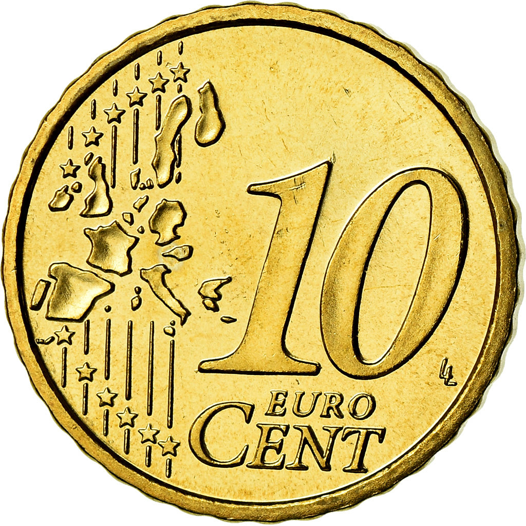 Austria, 10 Euro Cent, 2002, SPL, Ottone, KM:3085