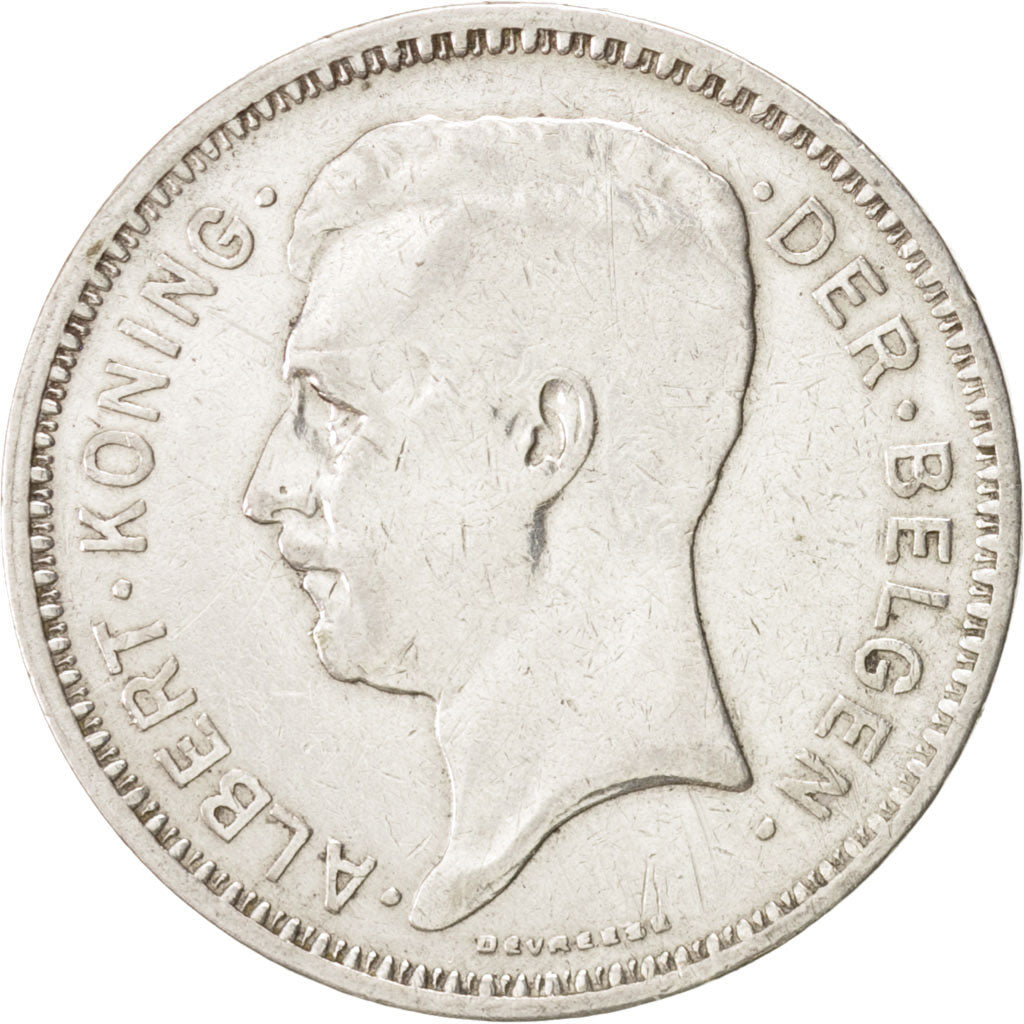 Belgium, 20 Francs, 20 Frank, 1934, , EF(40-45), Silver, KM:103.1