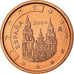Spain, 2 Euro Cent, 2004, AU(55-58), Copper Plated Steel, KM:1041