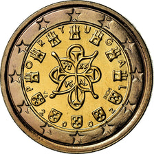Portogallo, 2 Euro, 2002, BB, Bi-metallico, KM:747