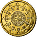 Portugal, 50 Euro Cent, 2004, MS(63), Brass, KM:745