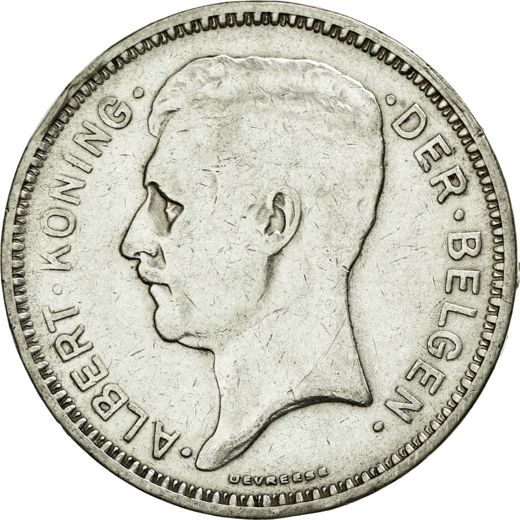 Coin, Belgium, 20 Francs, 20 Frank, 1934, EF(40-45), Silver, KM:104.1