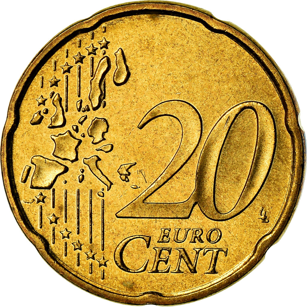 Bundesrepublik Deutschland, 20 Euro Cent, 2003, UNZ, Messing, KM:211