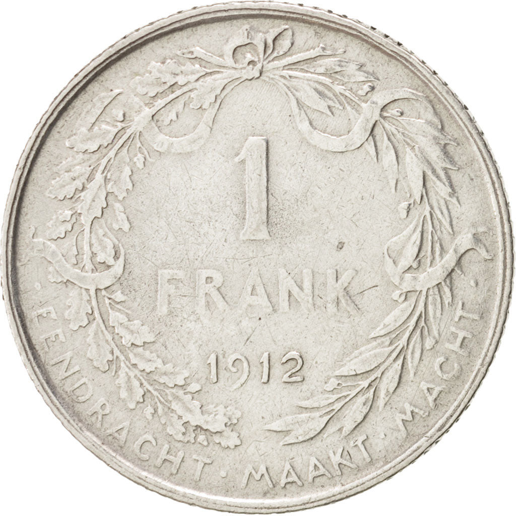 Belgium, Franc, 1912, , EF(40-45), Silver, KM:73.1