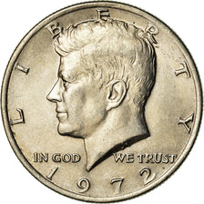 Coin, United States, Kennedy Half Dollar, Half Dollar, 1972, U.S. Mint