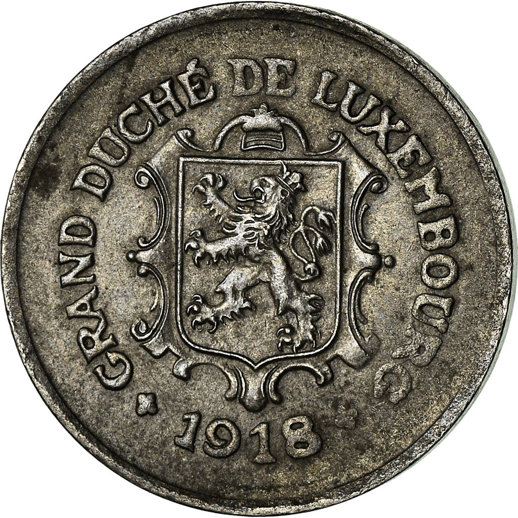 Moneta, Lussemburgo, Charlotte, 5 Centimes, 1918, BB+, Ferro, KM:30