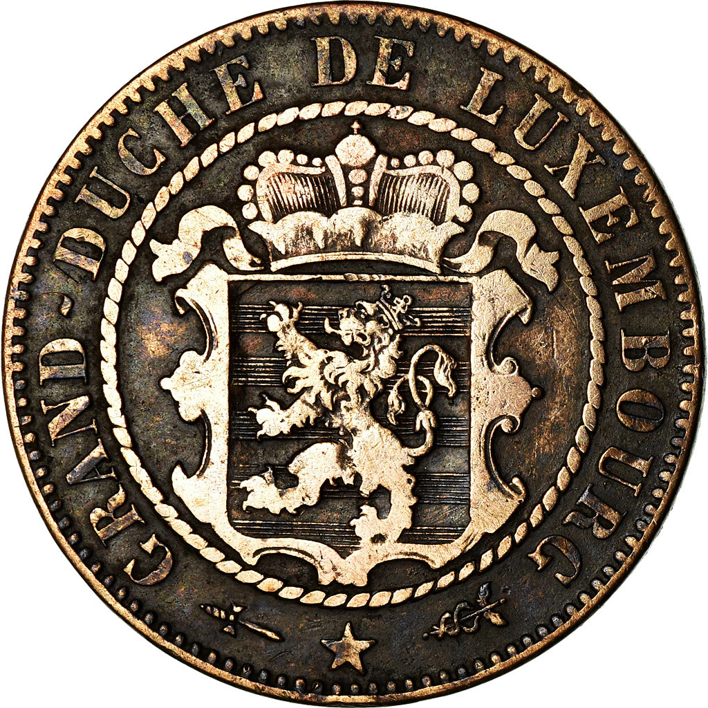 Moneta, Lussemburgo, William III, 10 Centimes, 1870, Utrecht, BB, Bronzo