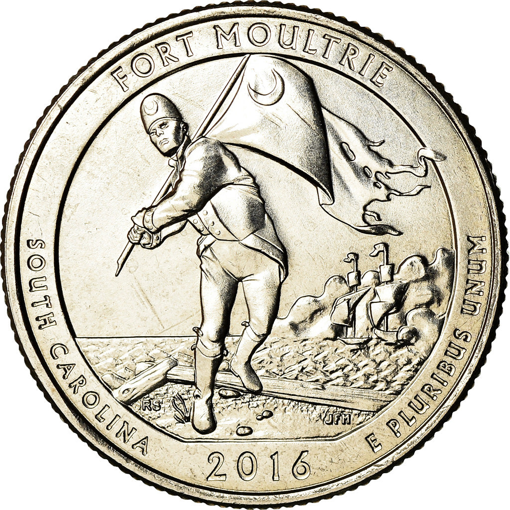 Munten, Verenigde Staten, South Carolina, Quarter, 2016, Philadelphia, UNC-