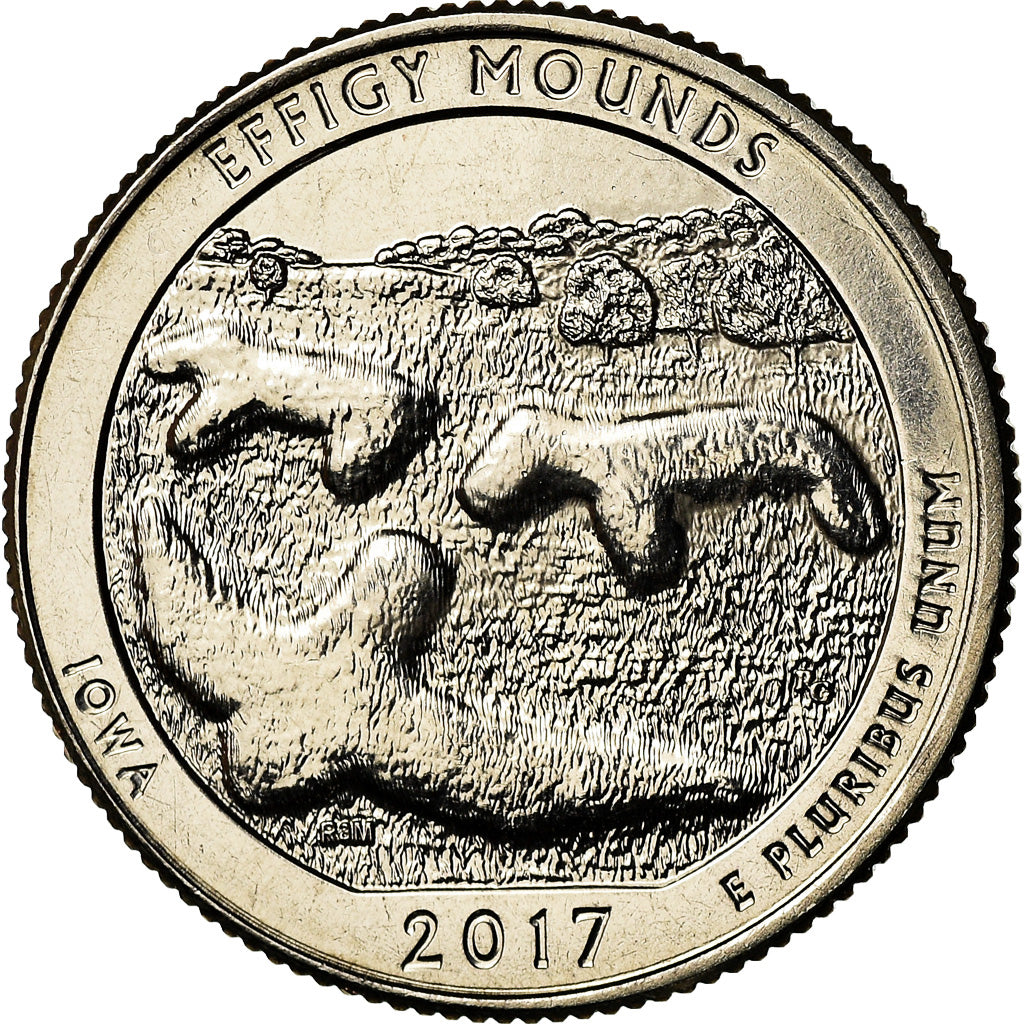 Moneta, Stati Uniti, Iowa, Quarter, 2017, Denver, SPL, Rame ricoperto in
