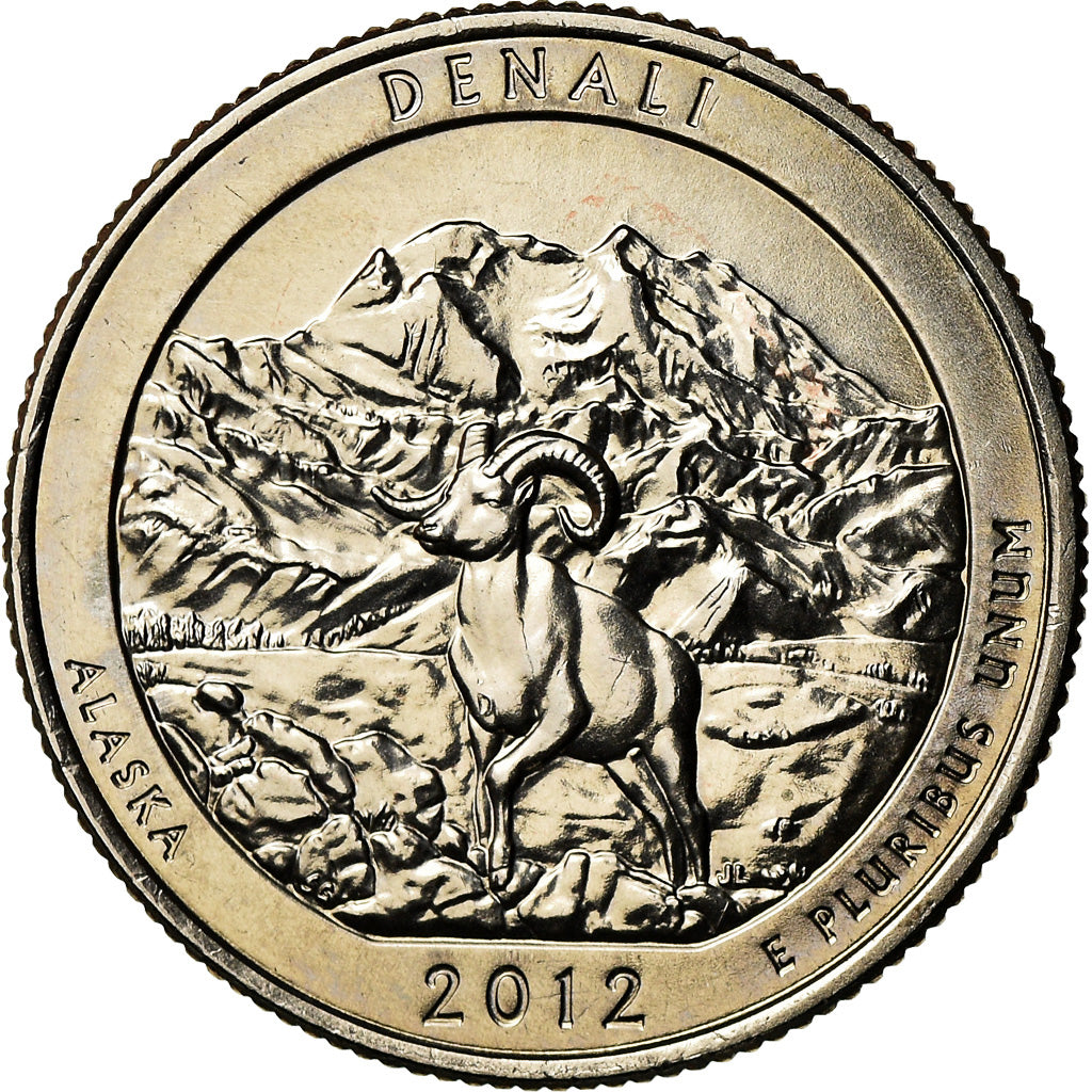 Moneta, Stati Uniti, Alaska, Quarter, 2012, U.S. Mint, Philadelphia, SPL, Rame