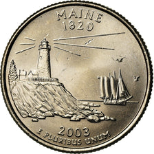 Münze, Vereinigte Staaten, Maine, Quarter, 2003, U.S. Mint, Philadelphia, VZ