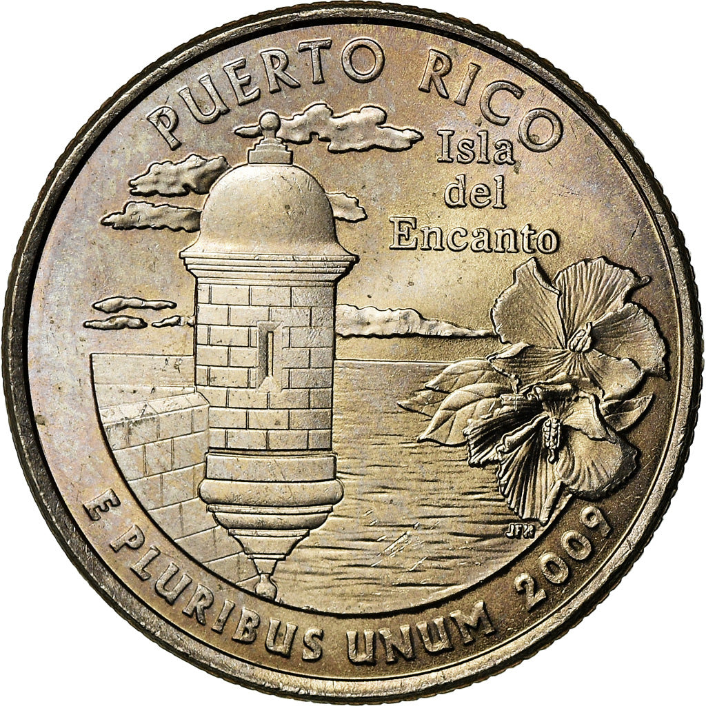 Moneda, Estados Unidos, Puerto Rico, Quarter, 2009, U.S. Mint, Philadelphia