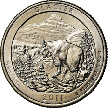 Moneta, Stati Uniti, Glacier, Quarter, 2011, U.S. Mint, Philadelphia, SPL-, Rame