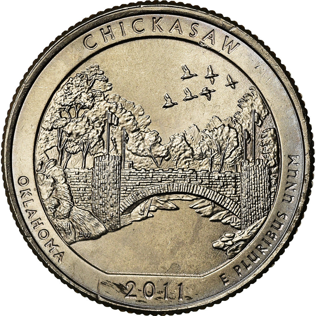 Coin, United States, Chickasaw, Quarter, 2011, U.S. Mint, Philadelphia