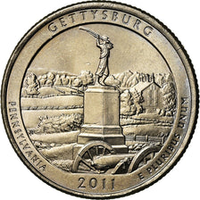 Moneta, Stati Uniti, Gettysburg, Quarter, 2011, U.S. Mint, Philadelphia, SPL-