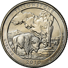 Moneta, Stati Uniti, Yellowstone, Quarter, 2010, U.S. Mint, Philadelphia, SPL-