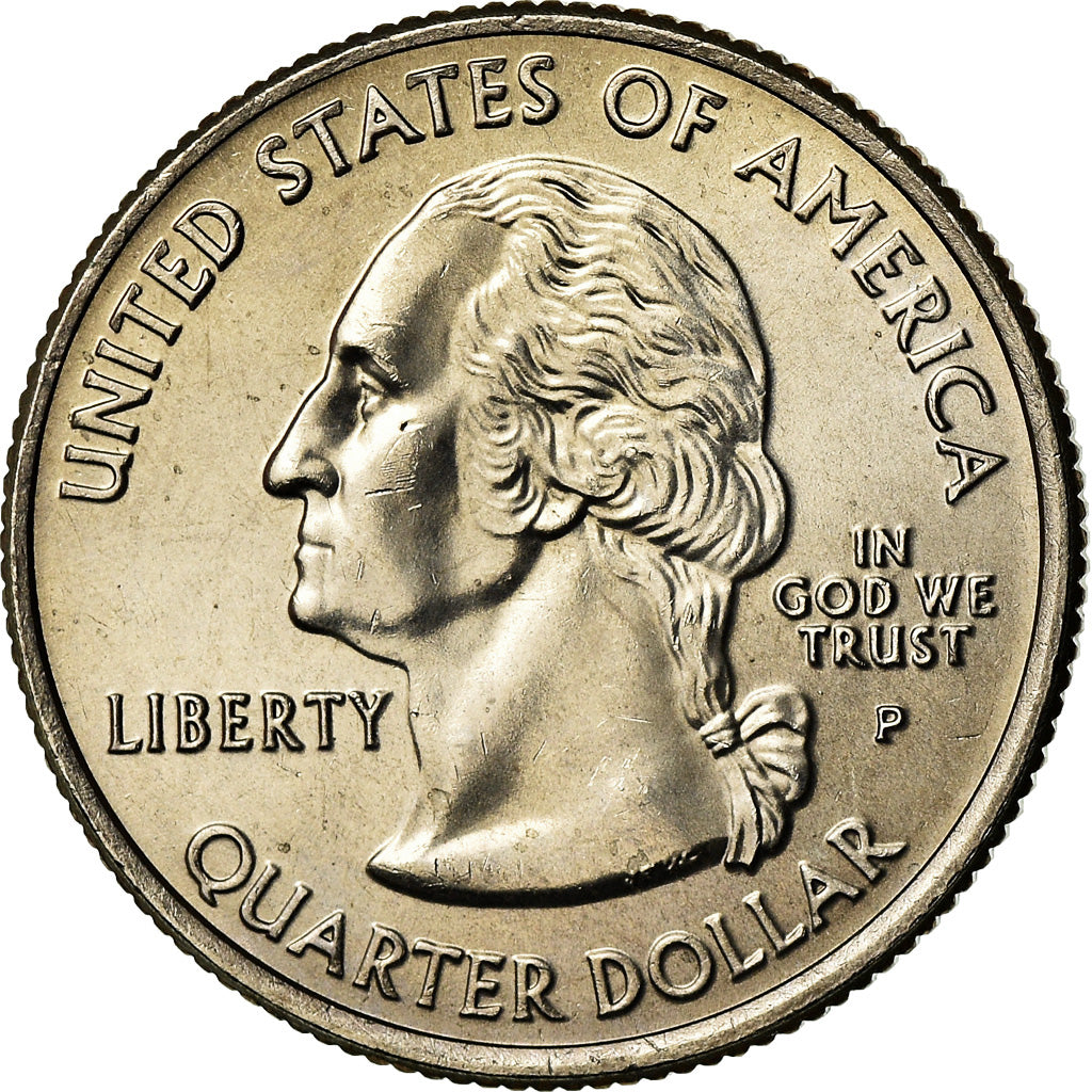 Munten, Verenigde Staten, Wyoming, Quarter, 2007, U.S. Mint, Philadelphia, ZF