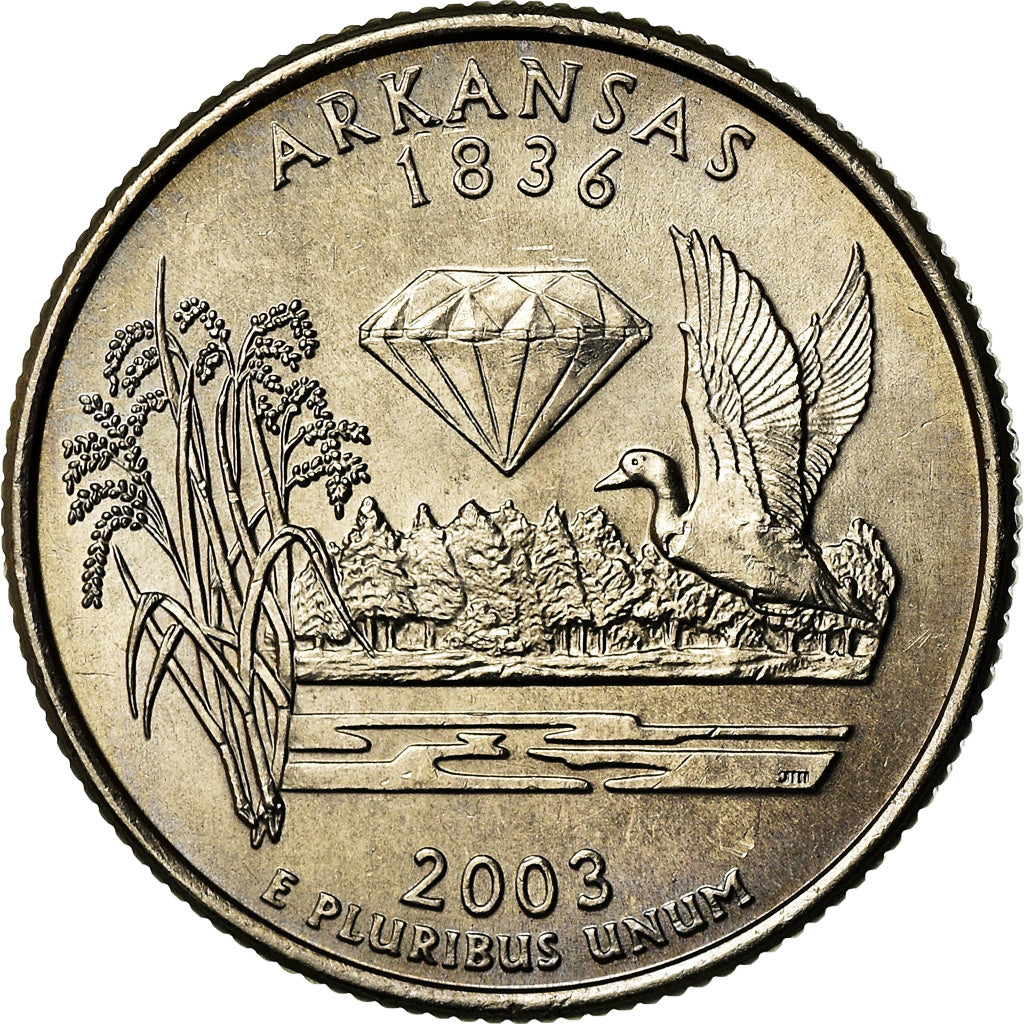Moneta, Stati Uniti, Arkansas, Quarter, 2003, U.S. Mint, Philadelphia, SPL-