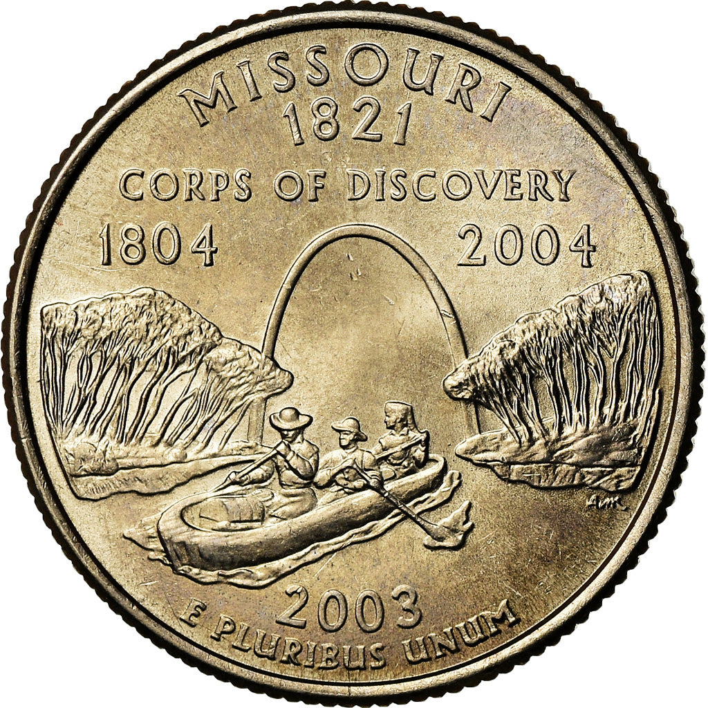 Moeda, Estados Unidos da América, Missouri, Quarter, 2003, U.S. Mint