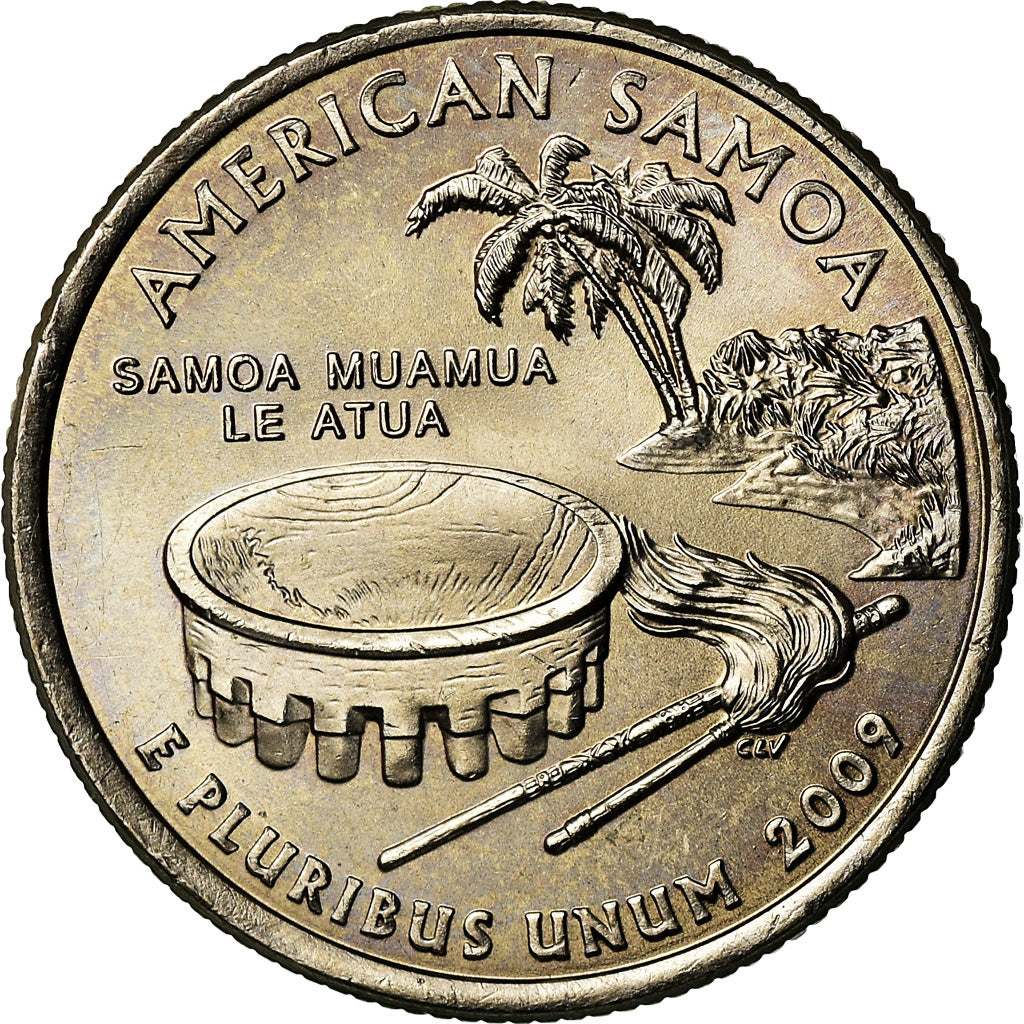 Moneda, Estados Unidos, American Samoa, Quarter, 2009, U.S. Mint, Philadelphia