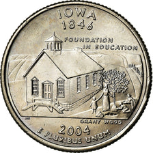Moneta, Stati Uniti, Iowa, Quarter, 2004, U.S. Mint, Philadelphia, SPL-, Rame