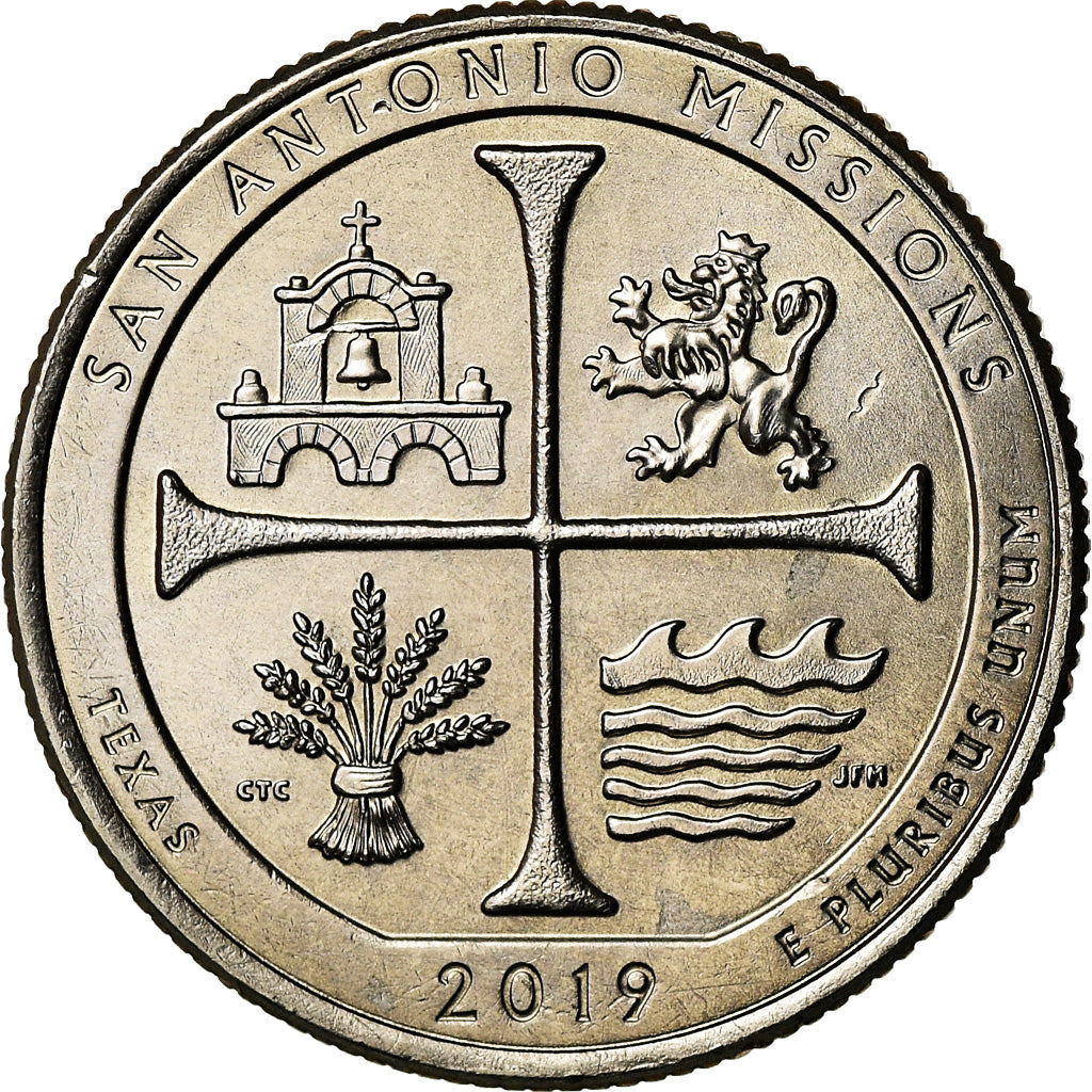 Münze, Vereinigte Staaten, Texas, Quarter, 2019, U.S. Mint, VZ, Copper-Nickel