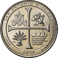 Münze, Vereinigte Staaten, Texas, Quarter, 2019, U.S. Mint, VZ, Copper-Nickel