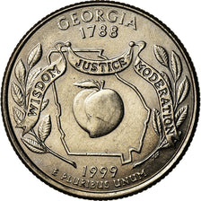 Moneda, Estados Unidos, Georgia, Quarter, 1999, U.S. Mint, Philadelphia, EBC
