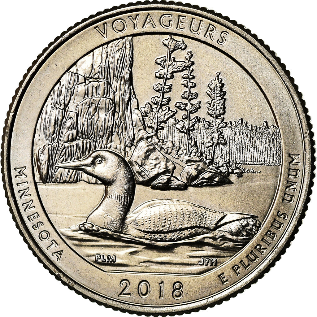 Moneta, Stati Uniti, Minnesota, Quarter, 2018, Denver, SPL, Rame ricoperto in