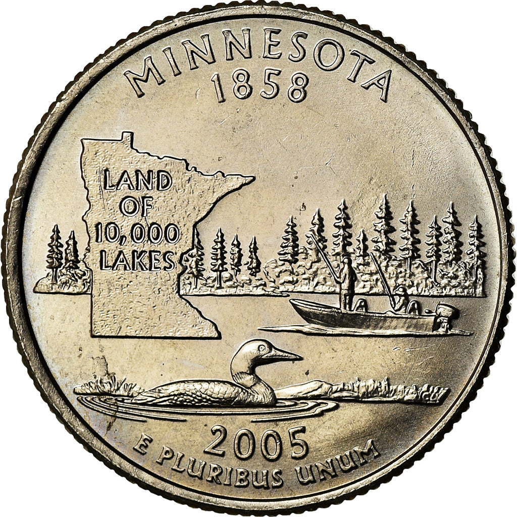 Moneta, Stati Uniti, Minnesota, Quarter, 2005, U.S. Mint, Philadelphia, SPL-