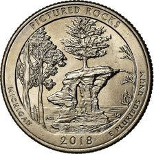 Münze, Vereinigte Staaten, Michigan, Quarter, 2018, Philadelphia, VZ