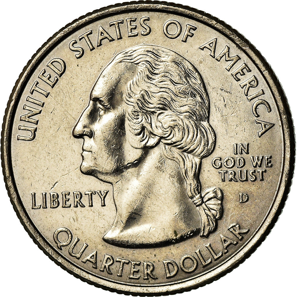 Moneta, Stati Uniti, Wisconsin, Quarter, 2004, Denver, BB, Rame ricoperto in