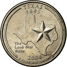 Moneta, Stati Uniti, Texas, Quarter, 2004, Philadelphia, BB, Rame ricoperto in