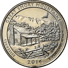 Moneta, Stati Uniti, Tennessee, Quarter, 2014, Philadelphia, SPL, Rame ricoperto