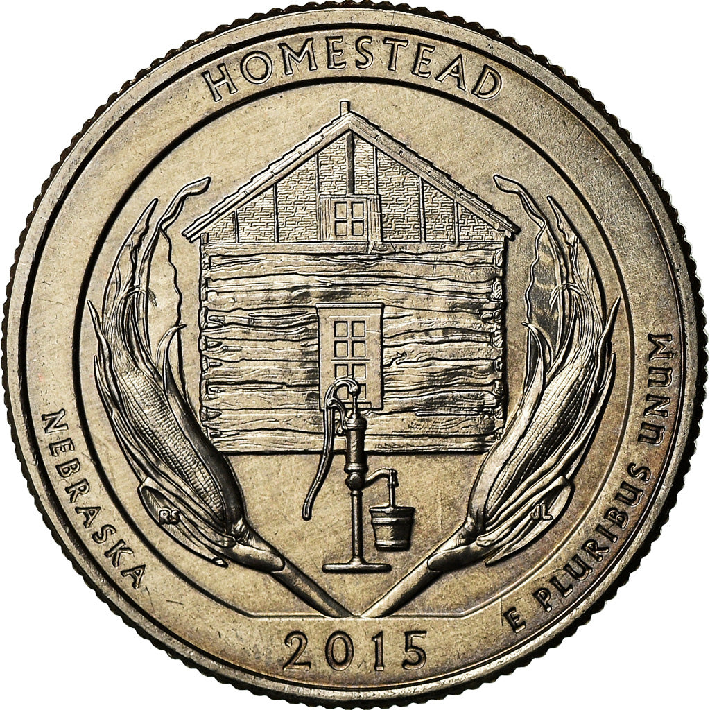 Coin, United States, Nebraska, Quarter, 2015, Philadelphia, AU(55-58)