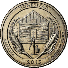 Coin, United States, Nebraska, Quarter, 2015, Philadelphia, AU(55-58)