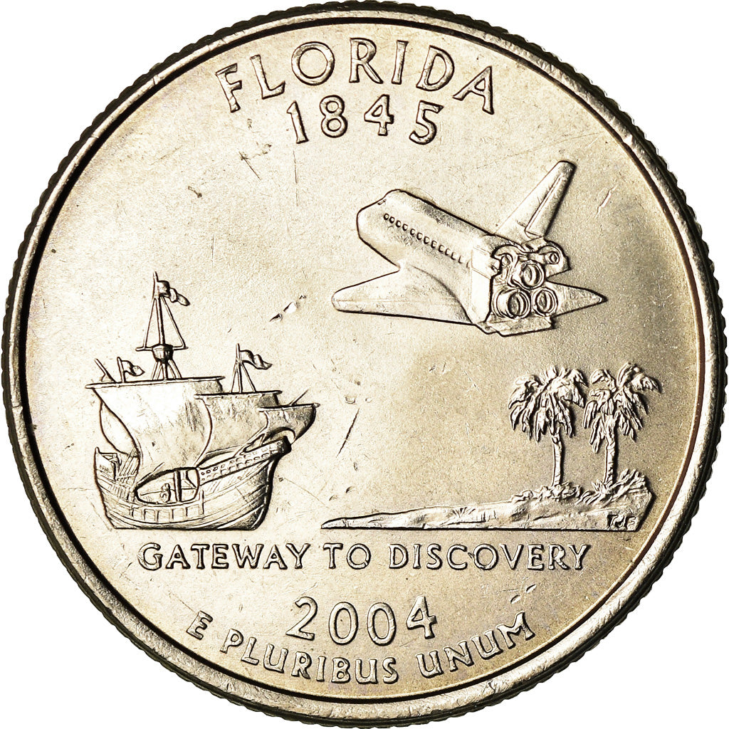 Coin, United States, Florida, Quarter, 2001, Philadelphia, EF(40-45)