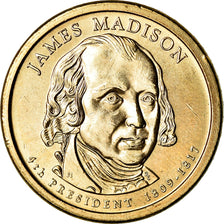 Moneta, Stati Uniti, Dollar, 2007, U.S. Mint, Denver, James Madison, SPL, Rame