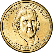 Munten, Verenigde Staten, Dollar, 2007, U.S. Mint, Denver, Thomas Jefferson, PR