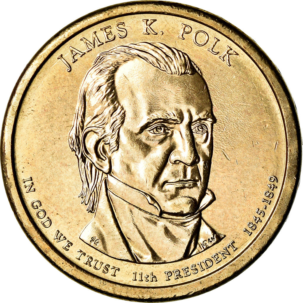 Moneta, Stati Uniti, Dollar, 2009, U.S. Mint, Philadelphia, James K. Polk, SPL-