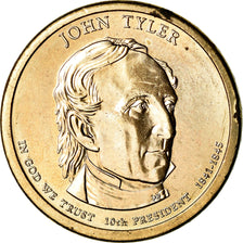 Coin, United States, Dollar, 2009, U.S. Mint, Philadelphia, John Tyler