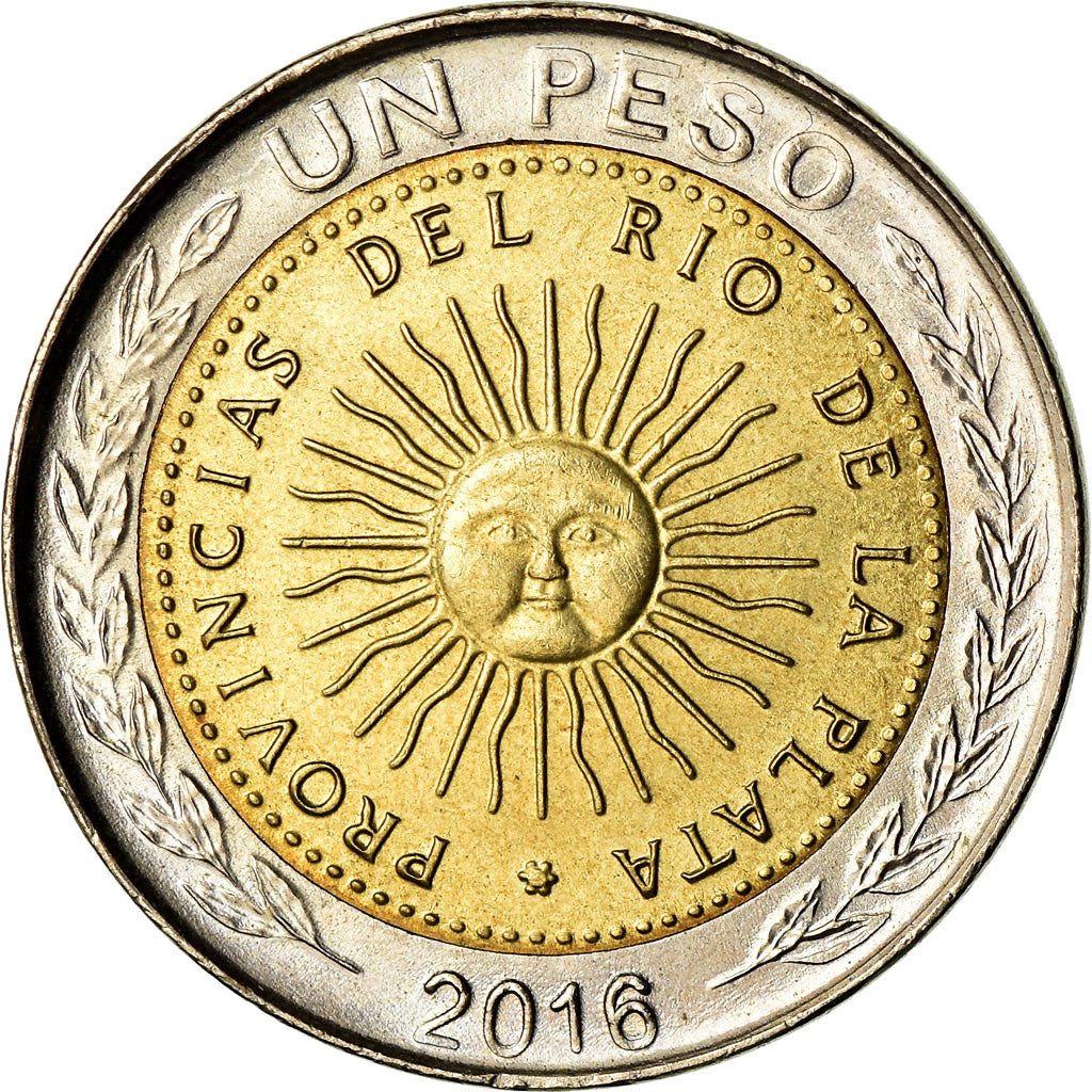Moneta, Argentina, Peso, 2016, BB+, Bi-metallico, KM:New