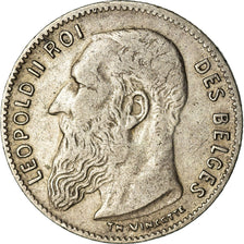 Moneda, Bélgica, 50 Centimes, 1909, BC+, Plata, KM:60.1