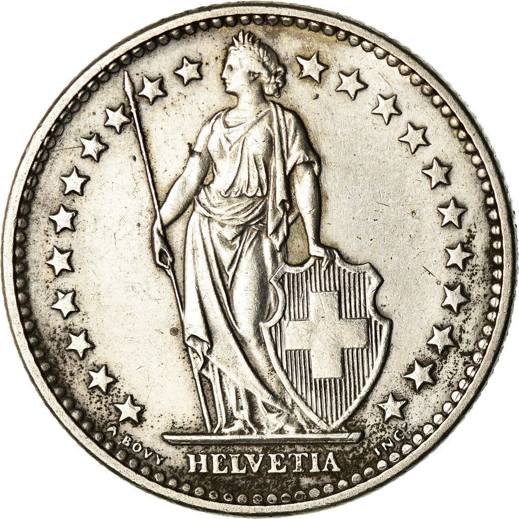 Moneta, Svizzera, 2 Francs, 1965, Bern, BB, Argento, KM:21