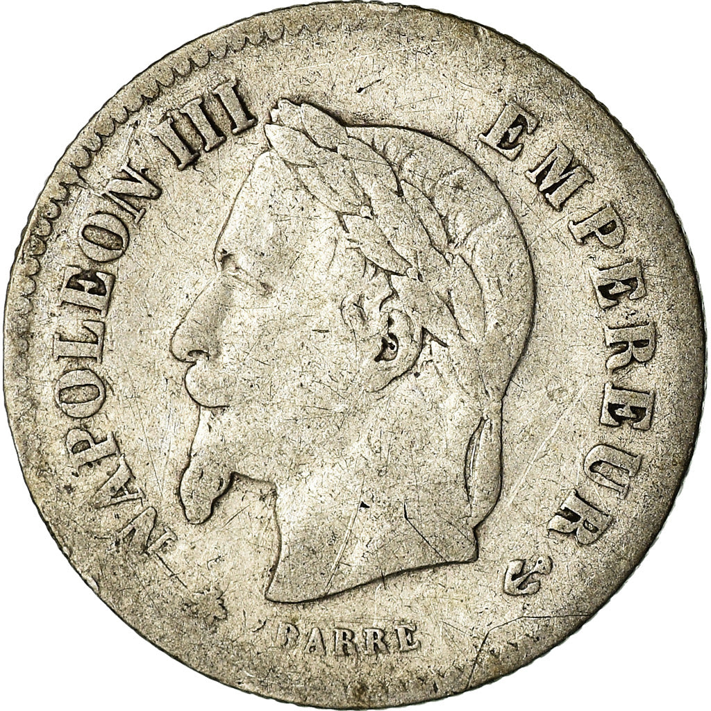 Moeda, França, Napoleon III, Napoléon III, 20 Centimes, 1867, Paris