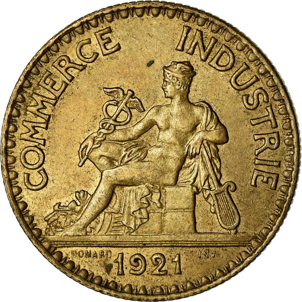Moneta, Francia, Chambre de commerce, 2 Francs, 1921, Paris, BB+