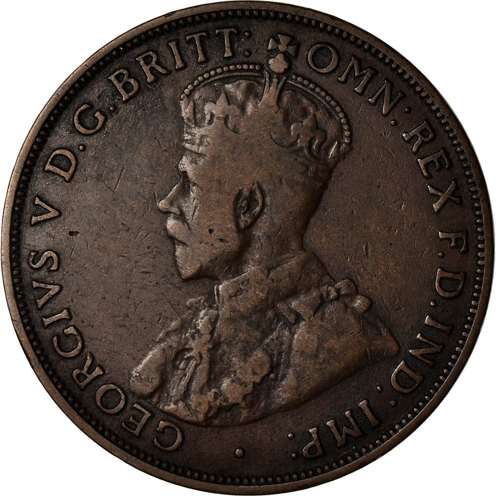 Moneta, Australia, George V, Penny, 1917, MB+, Bronzo, KM:23