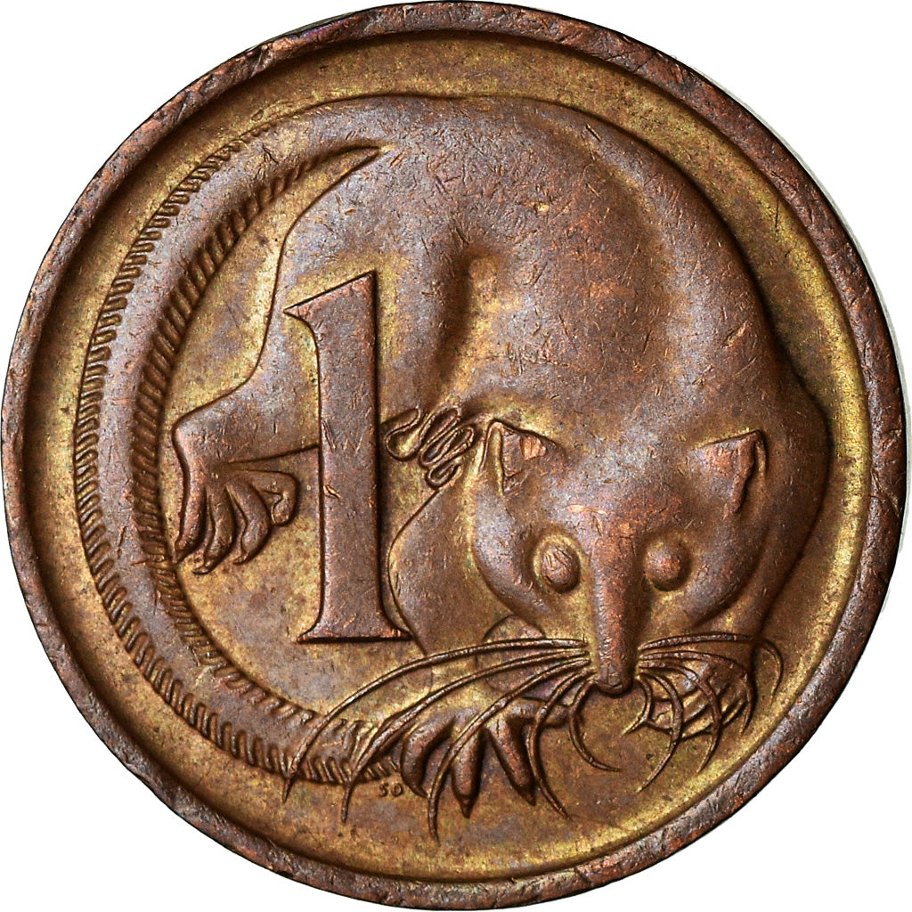 Coin, Australia, Elizabeth II, Cent, 1977, EF(40-45), Bronze, KM:62