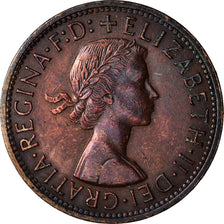 Münze, Australien, Elizabeth II, Penny, 1956, SS+, Bronze, KM:56