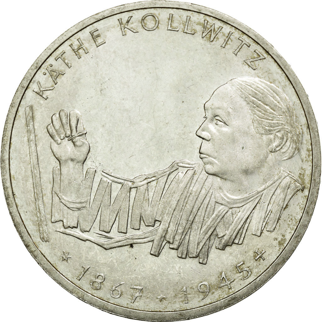 Coin, GERMANY - FEDERAL REPUBLIC, 10 Mark, 1992, Karlsruhe, Germany, MS(60-62)